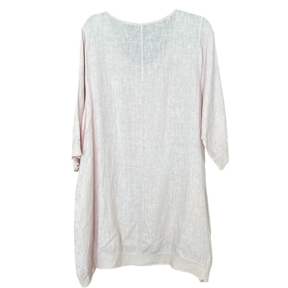 Lungo L'Arno Blush Pale Pink Langenlook Linen Tunic Top 1X - Picture 4 of 4